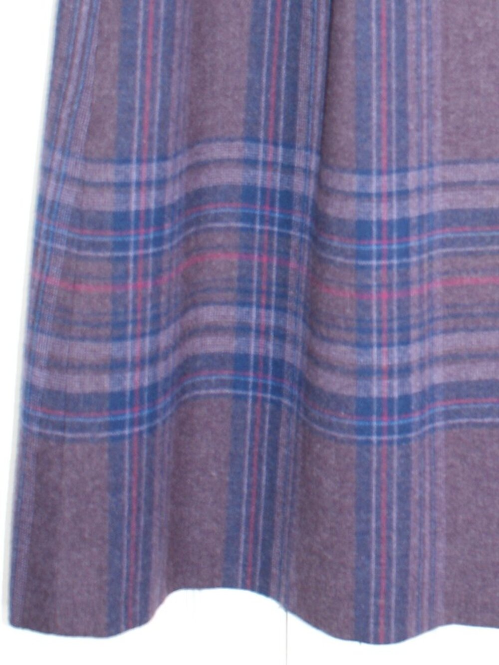 Pendleton Wool Purple and Blue Plaid A-Line Midi Skirt - 14 - EUC - Picture 9 of 16